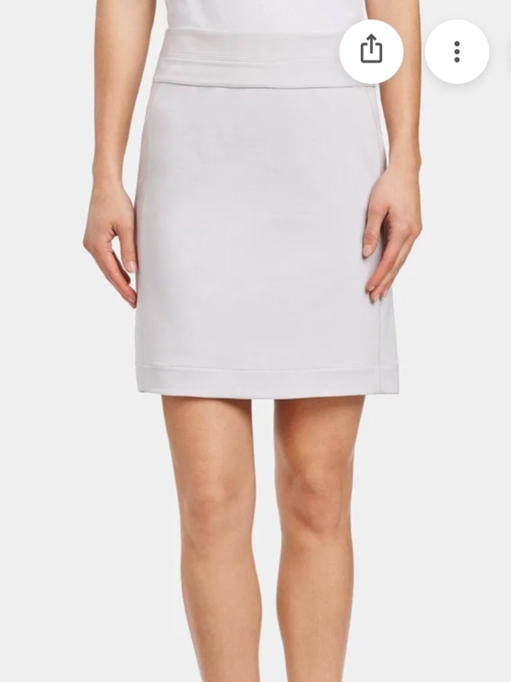 Standard James Perse light gray Front or back Zip Mini Skirt cotton stretch 26